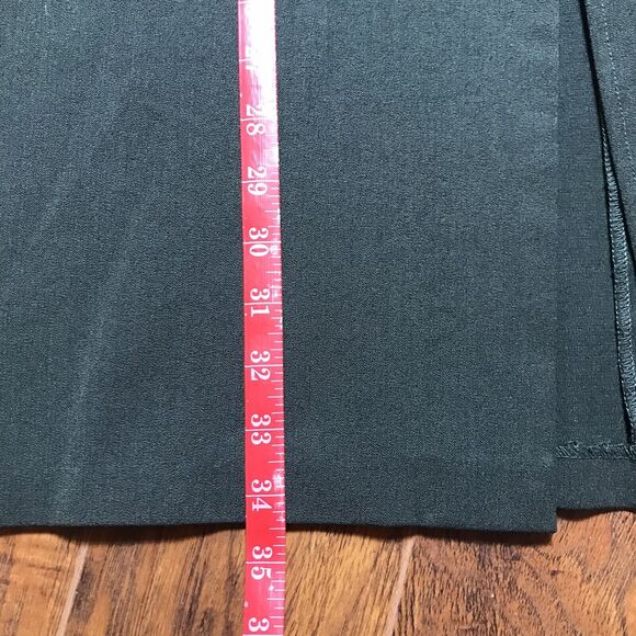 Vintage Maggie McNaughton Woman's Midi Green Skirt Side Pockets Long Slit 18W - Picture 16 of 16